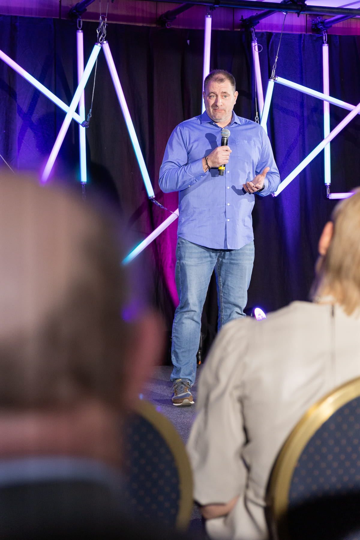 Sebastian Theiler auf der Bühne